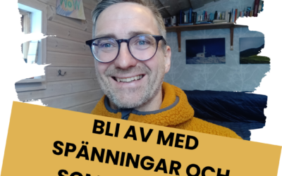 Släppa på spänningar i nacke och axlar och sedan somna