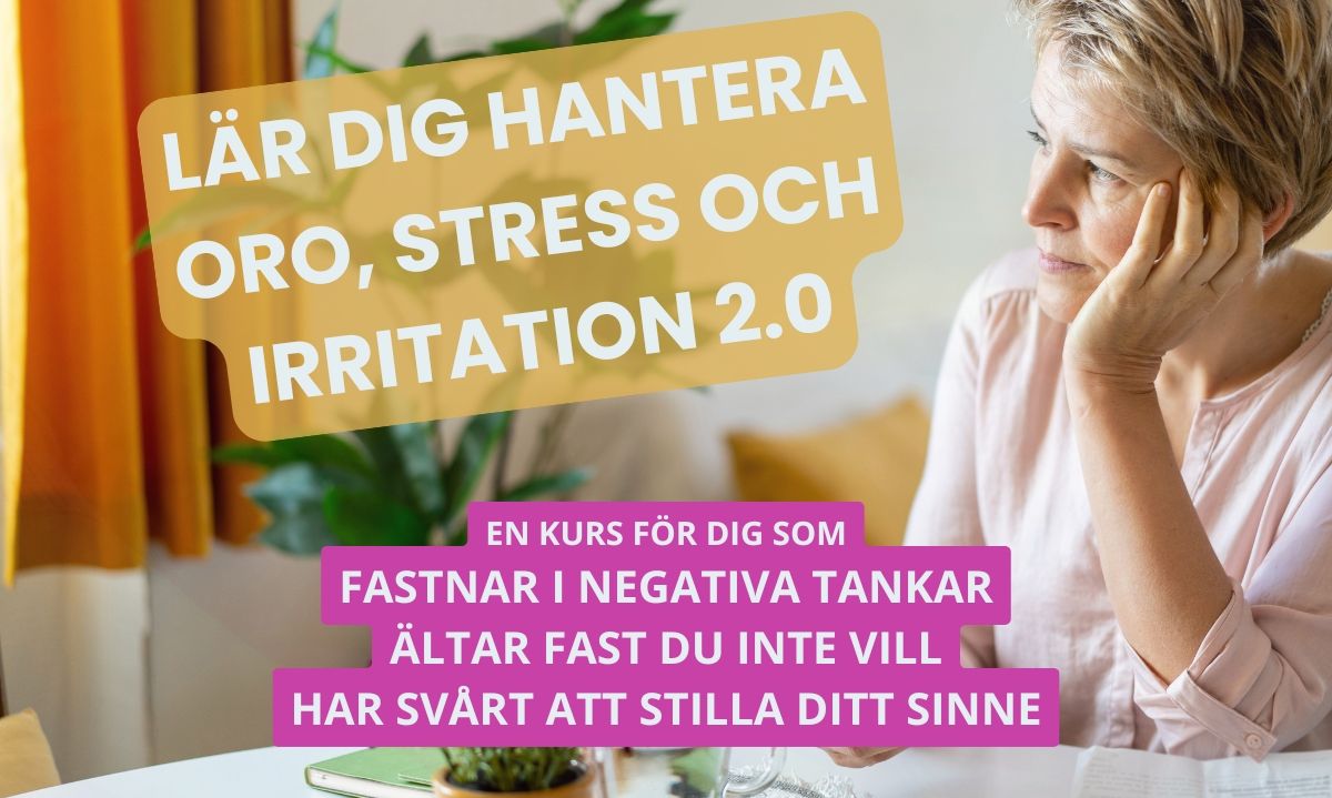 En kurs för att hantera Oro, Stress, Ångest och andra negativa känslor med hypnos och NLP - Jonas Höglund Coach